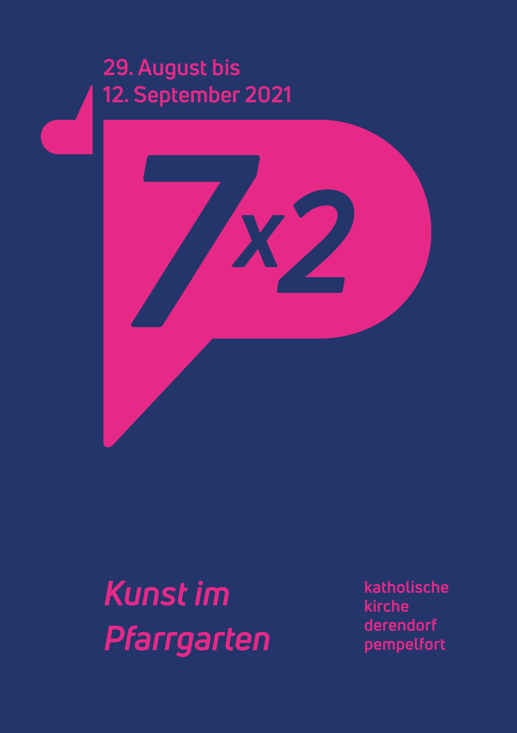 Titel 7x2 Kunst im Pfarrgarten