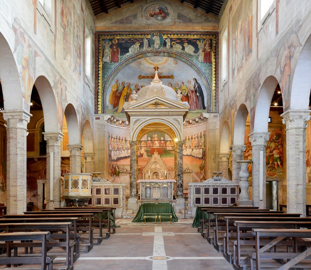 Nereus und Achilleus, Rom (c) Livioandronico2013, Church of Santi Nereo e Achilleo, CC BY-SA 4.0